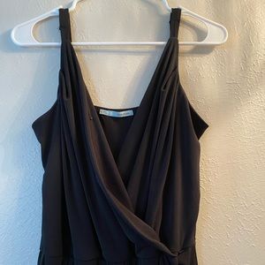 Maurices Vneck Jump Suit light weight Black small